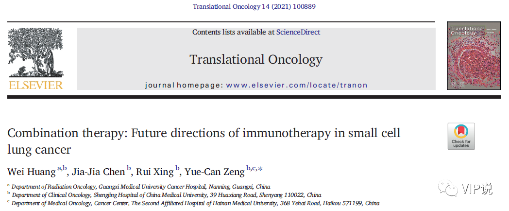 一文概览小细胞肺癌免疫治疗的未来发展方向